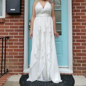 Ivory wedding/bridesmaid/prom dress